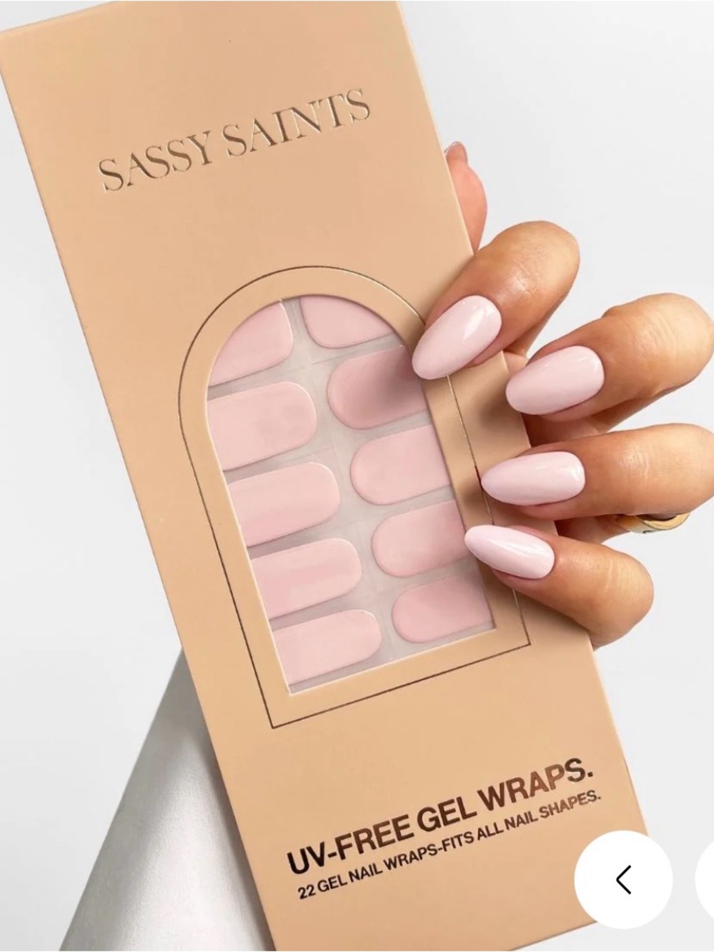 Sassy Saints Gel Nail Wraps - Marshmallow Drip